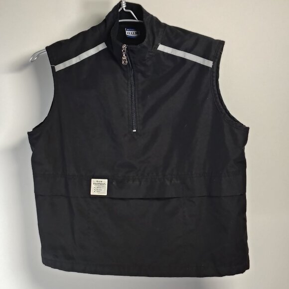 VINTAGE BUM Equipment Womens Black Pullover Vest Reflective Size Large - Picture 1 of 12